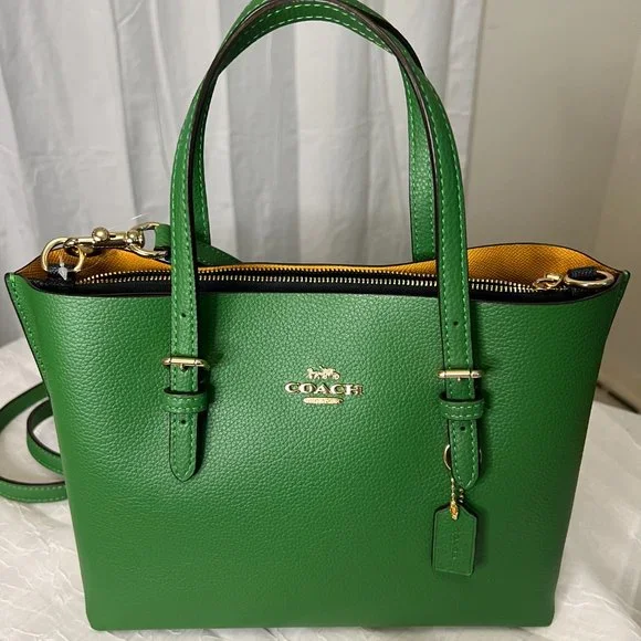 Kelly Green Green Coach Tote Bag Coach Mollie Women's Tote 25